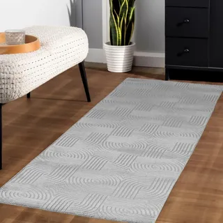 KADIMA DESIGN ILLER Küchenläufer 80 x 250 cm Silber