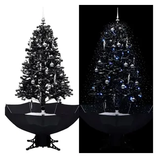vidaXL Schneiender Weihnachtsbaum Schwarz 170 cm