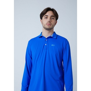 SPORTKIND Funktionsshirt Golf Polo Shirt Langarm Jungen & Herren kobaltblau blau XXXL