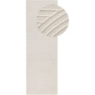 benuta pop In- - Outdoor-Läufer Mars Cream, 80x240 cm - Teppich für Balkon, Terrasse, - Garten
