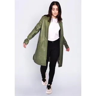 Maze Damen Ledermantel 4202040 Leaf Green S - S