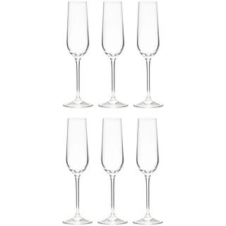 BUTLERS Sektglas, Set 6x Sektgläser 180ml aus Kristallglas -SANTÉ- ideal als Prosecco Gläser, Sektschalen, Cocktail Gläser