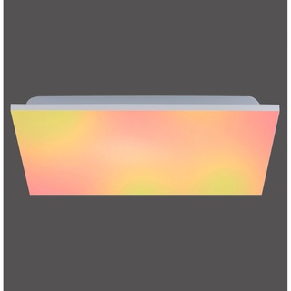 Just Light. LED-Deckenleuchte Yukon Weiß 45 cm x 45 cm CCT/ RGB