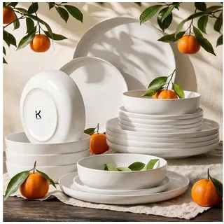 konsimo® Victo Tafelservice 18-tlg. weiß