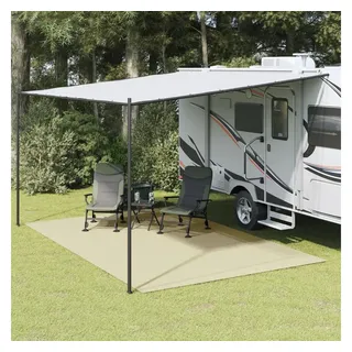 vidaXL Zeltteppich Creme 5x3 m