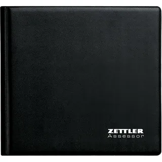 Zettler Wochenbuch Assessor Mappe 2026 – Buchkalender 16 × 15 cm, 1 Woche auf 2 Seiten, Kunststoffmappe mit Notizblock,