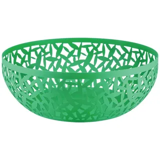 Alessi Cactus MSA04/29GR - Obstschale, Durchbrochen aus Stahl, Epoxidharzlackiert, Grün, 29 cl
