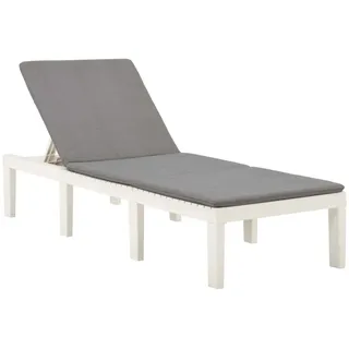 vidaXL Sonnenliege 200 x 71 x 32 cm Weiß