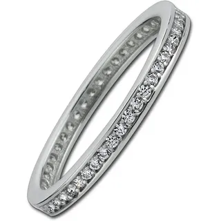 Balia Goldring Balia Damen Ring 8Karat Weißgold, Fingerring Größe 60 (19,1), 333 Weißgold - 8 Karat (Gitzer weißgold) goldfarben|silberfarben