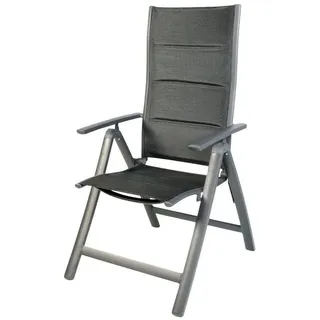 Lex Alu Klappsessel Gartenstuhl 60 x 72 x 111 cm schwarz 2 St.