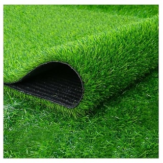 Künstlicher Rasen 3m X 15m Realistisch Astro-Rasen Teppich Gefälschtes Gras Matten 20MM Flor Höhe Natürlich Innen Außen Kunstrasen Unterlage(Size:3X3M)