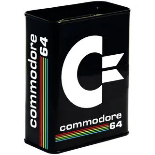 Klang und Kleid Commodore C64 - Nerd Blech Spardose - Sparbüchse - Lizenziertes Originaldesign - Logoshirt