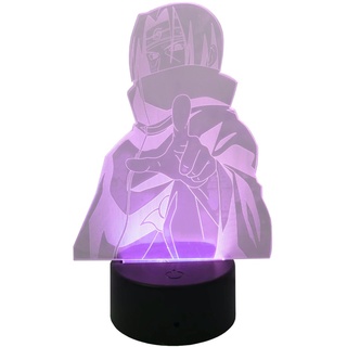 3D Nachttischlampe Naruto Zimmerdekoration Beleuchtet Anime verschiedene Farben