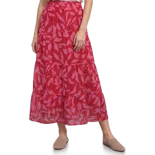 Damen Maxi-Rock aus Chiffon mit Print - 36