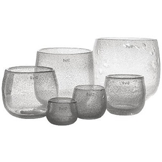 Dutz Collection Glas - Pot H 18, D 20 cm - klar mit Luftblasen