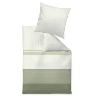 Bugatti LIAH Gestreift Baumwolle Grün 155 x 220 cm + 80 x 80 cm