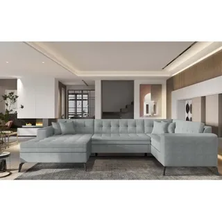 MF Design Monton Recamiere Links in Grau -  (L) 180 x (B) 340 x (H) 93 cm | Gr.: onesize