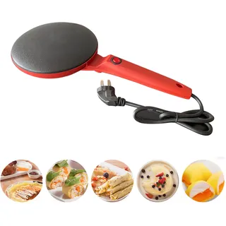 Elektrischer Crêpe-maker [crêpe-maker] [600 W] Multifunktionales Crêpe-gerät, Tragbarer Crêpe-grill Für Zuhause – Einfach Zu Bedienendes Küchengerät Mit Schüssel Und Rührbesen