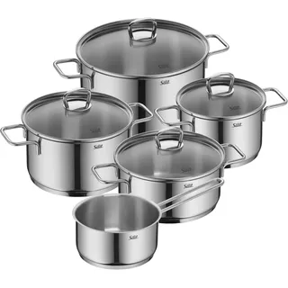 Silit Alicante Topf-Set 4-tlg. 3 x Fleischtopf + Stielkasserolle + Bratentopf