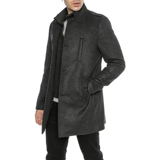 Redbridge Herren Mantel Winterjacke elegante Jacke Slim-Fit Transformable - XXL