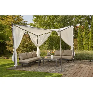 Siena Garden Ersatzdach für Pavillon Berlino 1 Stück 3,00 x 3,00 m Weiß