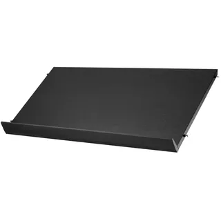 String - Magazin-Ablage, 78 x 30 cm, Esche schwarz gebeizt