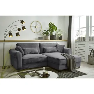 Uno Ecksofa Polyester 2-Sitzer Grau