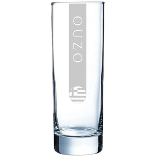 Ouzo Gläser 17cl 6x | 5 Größen verfügbar 6er Set | Spülmaschinenfest | Ouzoglas 17cl mit Gravur 6 Stück