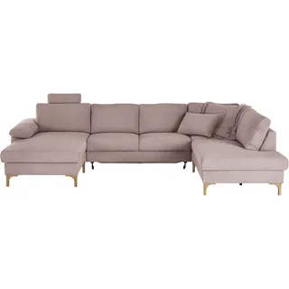 Candy Wohnlandschaft Polyester 2-Sitzer Rosa