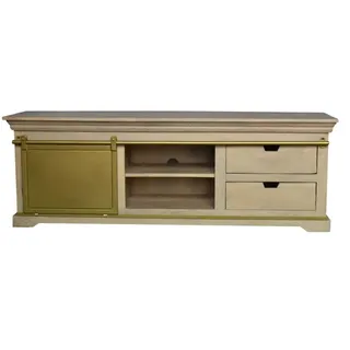 WOLF MÖBEL Sideboard (160x40x55), KEYWEST Lowboard mit 2 Schubladen/ Schiebetür