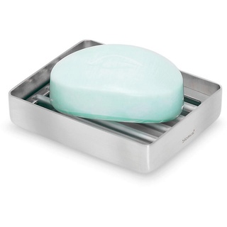 Blomus Seifenschale Nexio, Edelstahl, Metall, 10.0x8.0x2.2 cm, Badaccessoires, Waschplatzzubehör, Seifenschalen