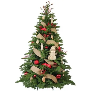 Laalu Weihnachtsbaum, Grün, Rot, Braun, Kunststoff, Tanne, 150 cm, Dekoration, Weihnachtsdekoration, Weihnachtsbäume & Zubehör