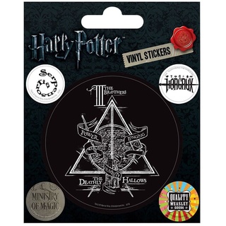 Harry Potter - Symbols, Vinyl-Aufkleber, 10 x 12.5 cm