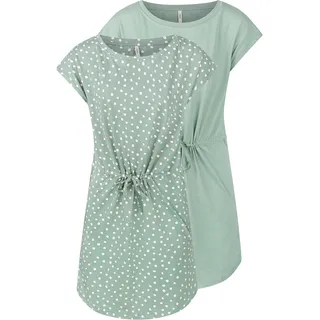 Only Damen Kleid ONLMAY S/S DRESS 2er Pack Grün XL
