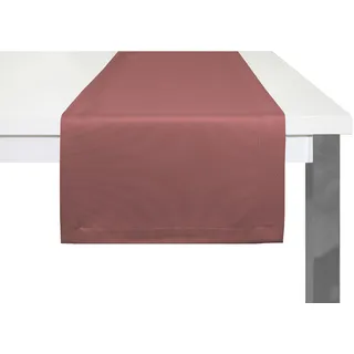 ADAM Audio Tischläufer "Uni Collection Light" Gr. 1, rot (cherryrot), B:50cm L:150cm, Bio-Baumwolle, Tischdecken