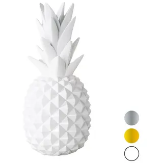 shelfmade Dekofigur Deko Ananas Wohnzimmer Tischdeko aus Kunstharz - Ananas aus Polyresin weiß