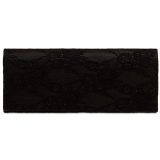Caspar Clutch TA532 elegante Damen Clutch Tasche Abendtasche mit Spitze schwarz