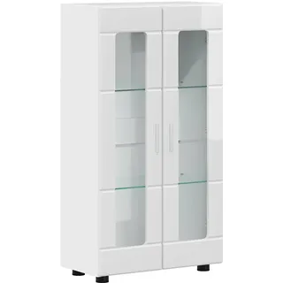vidaXL Sideboard 55,5 x 29 x 103 cm Hochglanz Weiß