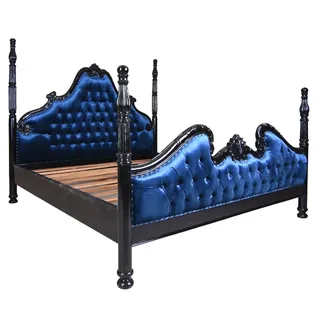 Himmelbett Mahagoni 180x200 – Barock Bett Doppelbett Säulen