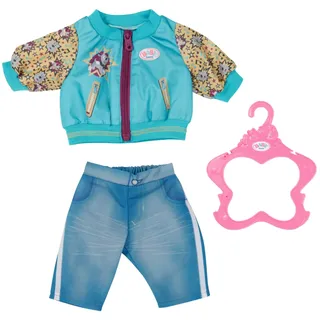 Zapf Baby Born Outfit mit Jacke Gelb/Rot/Türkis (833599)