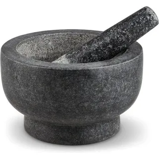 Famanu Mörser und Stößel Set – Ø 20 cm, ideal zum Mahlen von Kräutern