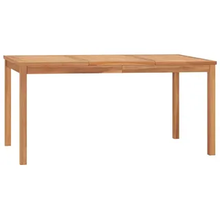 vidaXL Garten-Esstisch Beistelltisch 160 x 80 x 77 cm Braun