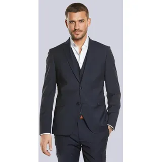 emilio adani Herren Anzug-Sakko slim fit blau uni - 98
