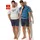 S unterschiedlich Design Blau/Grau 56/58 XL