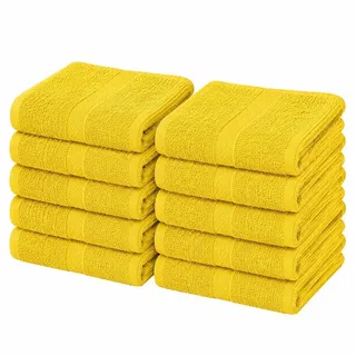 10-teiliges Set Kinderhandtücher, Marke Ekonom, 40x60 cm, gelb