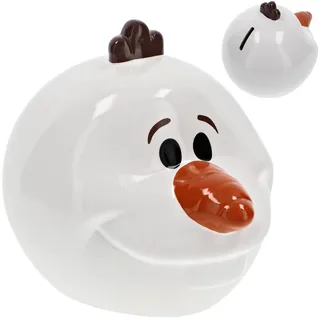 alles-meine.de GmbH große Spardose - Motiv wählbar - - Frozen die Eiskönigin - Schneemann Olaf aus Keramik/Porzellan - 15,5 cm - mit Verschluss - stabile Sparbüchse - Sparsch..