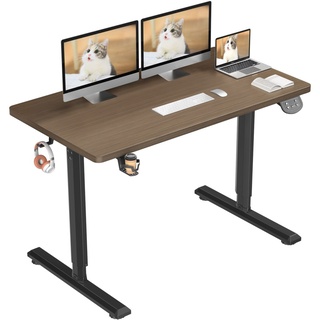 Dripex höhenverstellbarer Schreibtisch elektrisch, Stehschreibtisch höhenverstellbar, Standing Desk für homeoffice,110x60cm