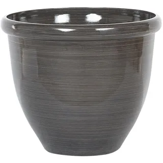 Beliani Blumentopf, Braun, Stein, 38 cm, Dekoration, Blumen & Zubehör, Übertöpfe