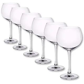 Rotweinglas 6er-Set Condor 550ml Kelch Ballonglas Cocktail Gin Bleikristall klar