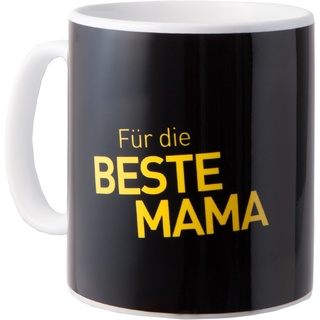 Borussia Dortmund BVB-Tasse für die beste Mama, Schwarz, 1 Stück (1er Pack)